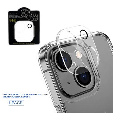 iPhone 15 / iPhone 15 Plus Tempered Glass Compatible For Back Camera Lens HD